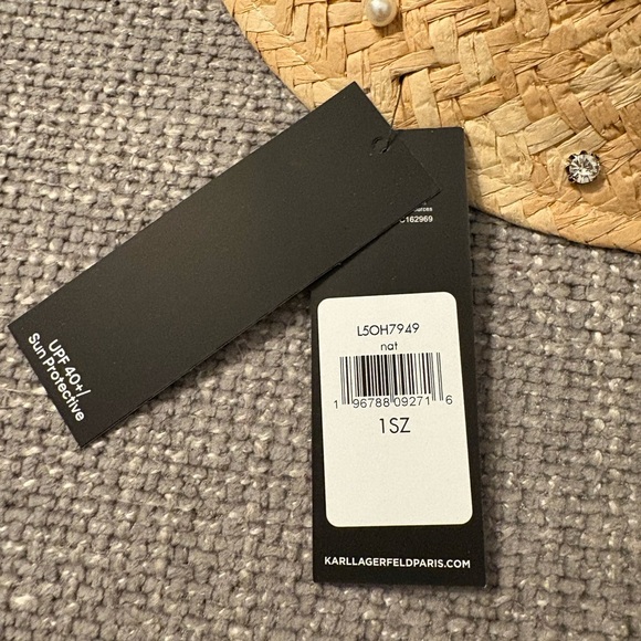 BNWT Karl Lagerfeld Paris Embellished Hat – One Size - Picture 4 of 9